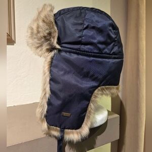 GKSll Trapper Hat with Faux Fur Trim